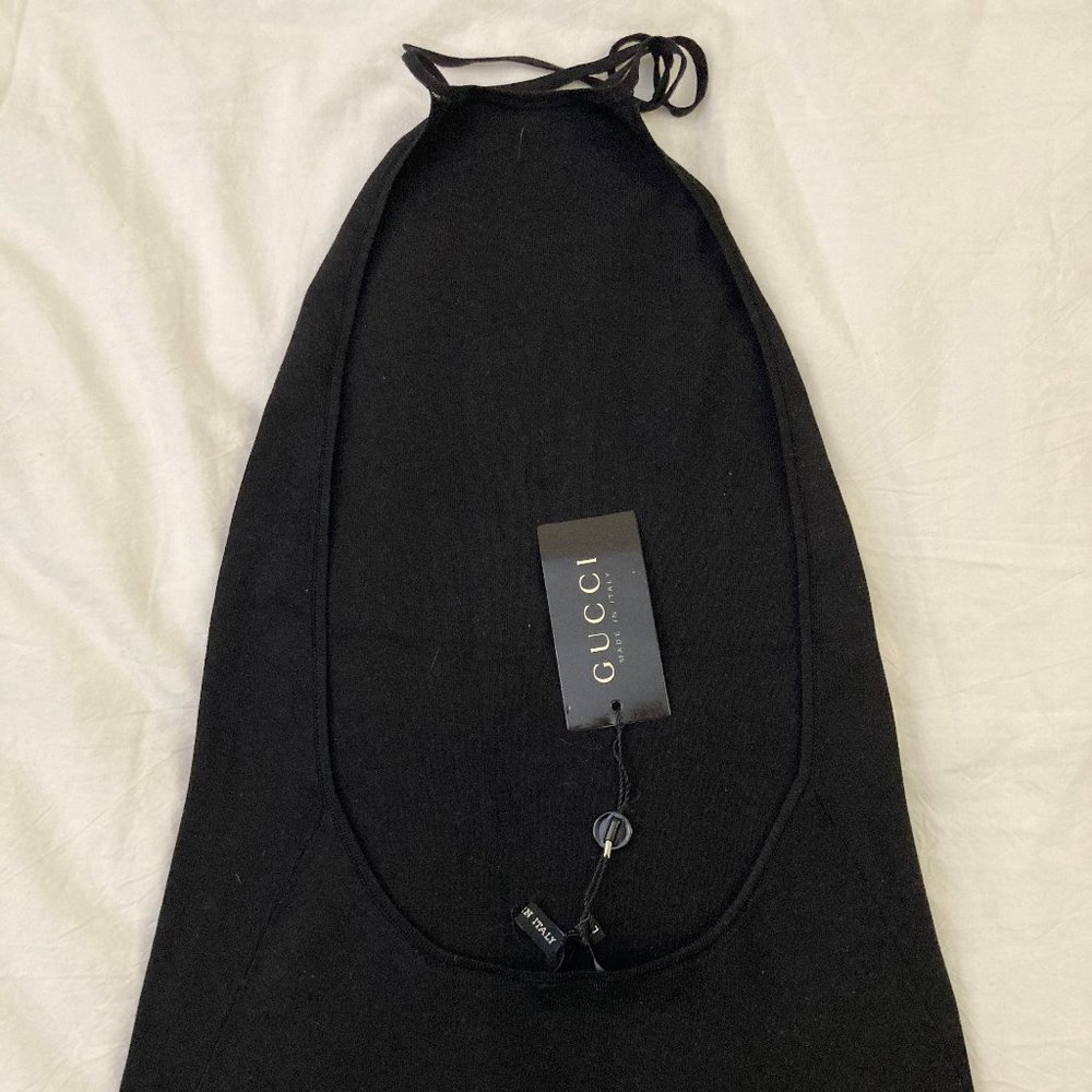 Gucci | Black Knit Halter Top w/ Low Back